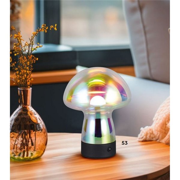 Lámpara de mesa LED con carga USB estilo seta DOOLEY 3 intensidades 1,5W 140lm 3000K IP20