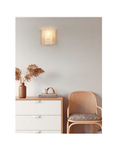 Applique murale en bambou BINA avec interrupteur inclus Ampoule hors TVA. 1x E27 max. 25 W IP20 2