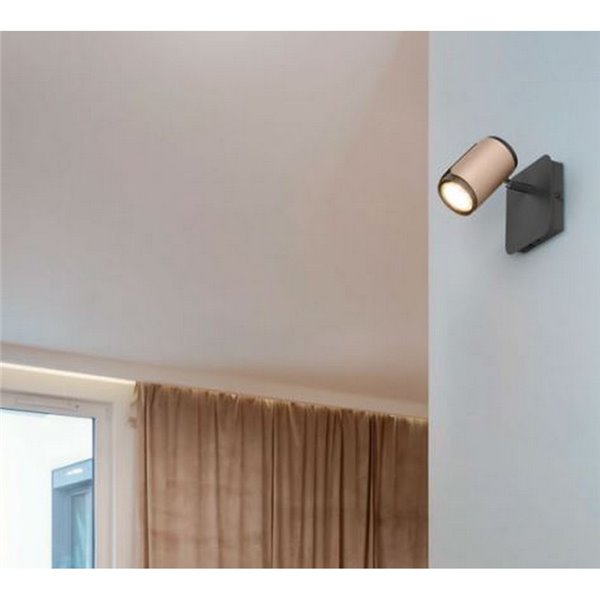 Spot de parede ou teto GILLAN com lâmpada de interruptor integrada, exceto 1x GU10 máx. 10 W IP20