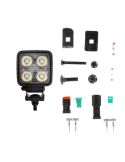 Faro de Trabajo LED Cuadrado 2.976Lm 12V 24V | Homologado Luz de Marcha Atrás R10 R23