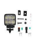 Faro de Trabajo LED Cuadrado Potente 36W 5.700Lm 12V 24V | Iluminación Largo Alcance
