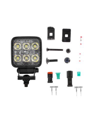 Faro de Trabajo LED Cuadrado Potente 36W 5.700Lm 12V 24V | Iluminación Largo Alcance