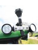 Rotativo LED Destellante MICRO BRIGHT 12V Ámbar IP67 | Seguridad Compacta Ø 7,5Cm