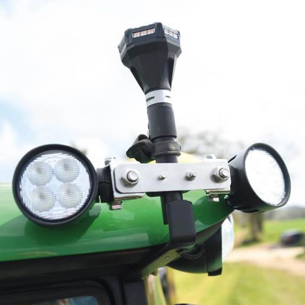 MICRO BRIGHT 12V âmbar IP67 Sinalizador LED Piscante | Segurança compacta Ø 7,5cm