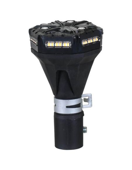 Rotativo LED Destellante MICRO BRIGHT 12V Ámbar IP67 | Seguridad Compacta Ø 7,5Cm