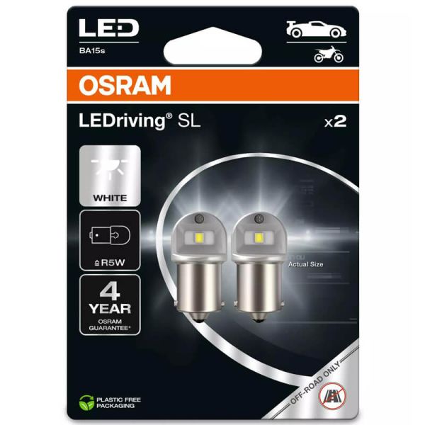 Bombilla LED R5W 12V 6000K (2Uds) 5007DWP-2BL 2 Unidades BA15S