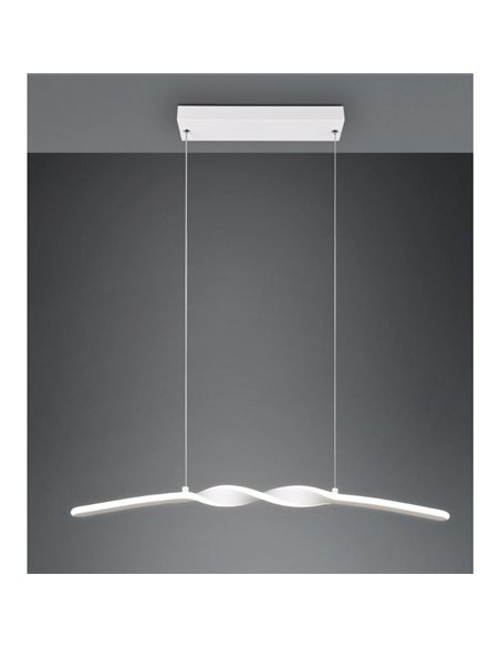 GINKO Suspension LED Moderne Hauteur Réglable 4000K 18W 2100Lm IP20