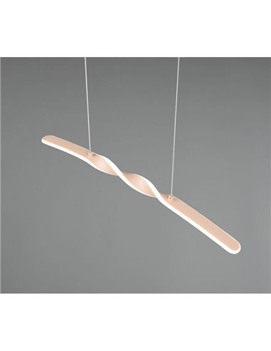 Lampe suspendue LED barre avec lumière GINKO hauteur réglable 3000K 18W IP20