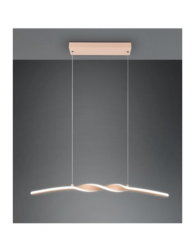 Lampe suspendue LED barre avec lumière GINKO hauteur réglable 3000K 18W IP20