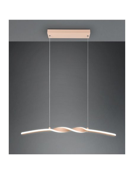 Lámpara colgante LED barra con luz GINKO altura ajustable 3000K 18W IP20