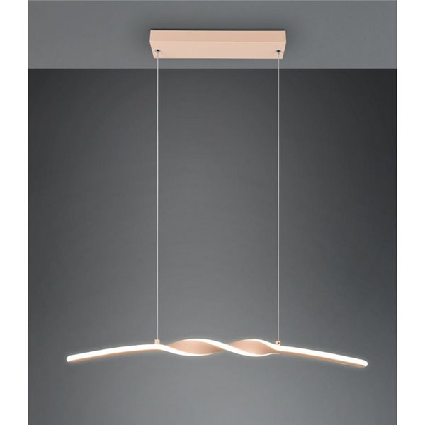 Lampe suspendue LED barre avec lumière GINKO hauteur réglable 3000K 18W IP20