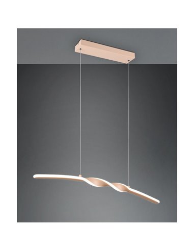 Barra de luminária pendente LED com luz GINKO altura ajustável 3000K 18W IP20