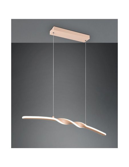 Lámpara colgante LED barra con luz GINKO altura ajustable 3000K 18W IP20