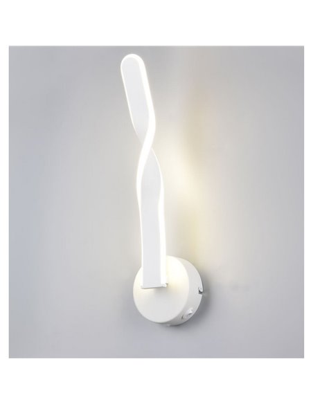 Aplique de pared LED GINKO interruptor integrado 11W 1150Lm 3000K IP20