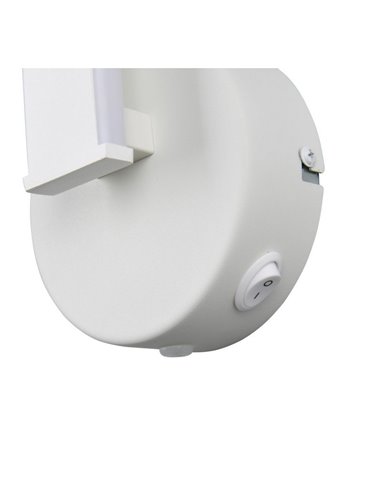 Aplique de pared LED GINKO interruptor integrado 11W 1150Lm 3000K IP20