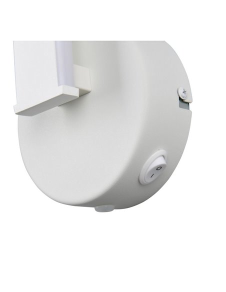 Aplique de pared LED GINKO interruptor integrado 11W 1150Lm 3000K IP20