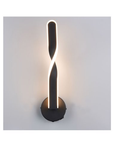 Applique murale LED GINKO 11W 1150Lm blanc chaud 3000K IP20 avec interrupteur intégré