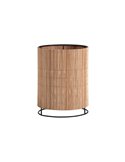 Lámpara de mesa contemporánea RAIL, con pantalla de bambú natural, E27 