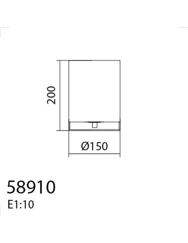 Lámpara de mesa contemporánea RAIL, con pantalla de bambú natural, E27 