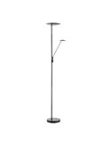 Luminária de chão LED DAPHNE de metal com braço de leitura, 33W+8W CCT 2700K-4000K, várias cores