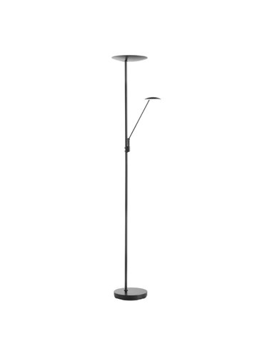 Luminária de chão LED DAPHNE de metal com braço de leitura, 33W+8W CCT 2700K-4000K, várias cores