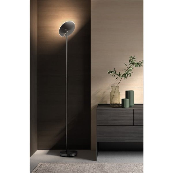 Luminária de chão LED DAPHNE S em metal, 33W CCT 2700K-4000K, cabeça móvel de 180º, várias cores