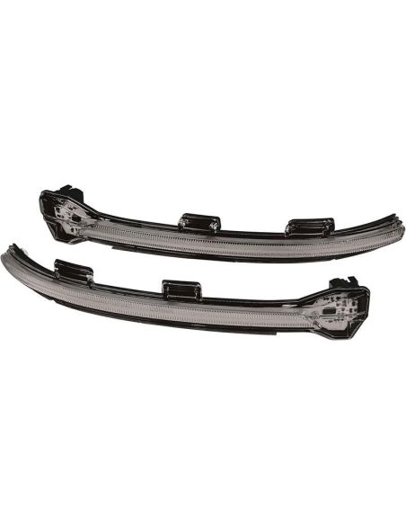 Intermitente dinámico LED para retrovisor acabado Negro LEDriving® LEDDMI 5G0 BK S Homologado Set de 2. Golf VII