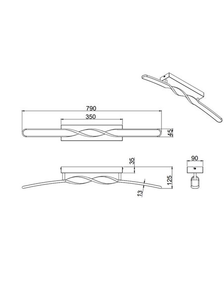 Plafón de techo LED moderno GINKO 18W 1980Lm blanco cálido 3000K IP20
