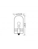 Dimensiones Bombilla sin casquillo Halogena W5W 24V Original 1 Unds. | LeonLeds