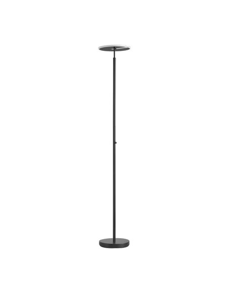 Luminária de chão VEGA S, metálica com cabeça móvel 40W, 3000K, várias cores