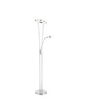 Lámpara de pie LED metálico con brazo lector ANELLO, diseño de cuerpo doble, 30W+5W, 3000K dim, varios colores 