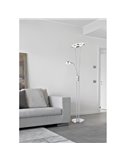 Lámpara de pie LED metálico con brazo lector ANELLO, diseño de cuerpo doble, 30W+5W, 3000K dim, varios colores 
