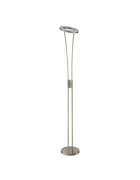 Luminária de chão LED ANELLO S de metal, design de corpo duplo, 30W 3000K, multicolorida