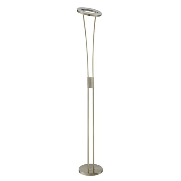 Lámpara de pie LED metálico ANELLO S, diseño de cuerpo doble, 30W 3000K, varios colores
