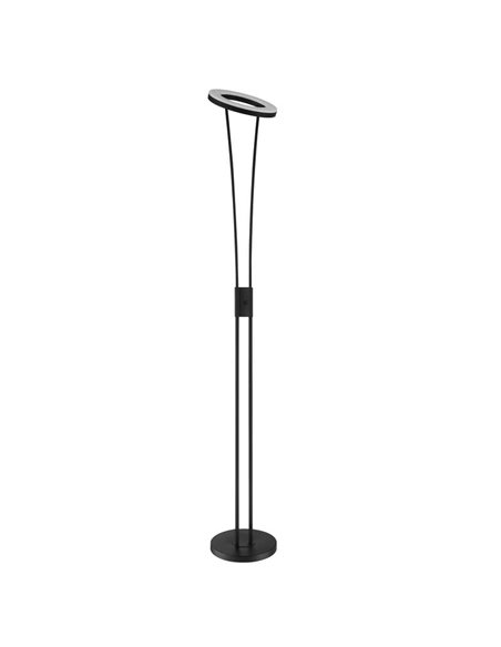 Luminária de chão LED ANELLO S de metal, design de corpo duplo, 30W 3000K, multicolorida