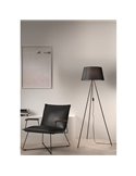 Lámpara de Pie con 3 patas TRIPODE y pantalla Ivory, blanco o negro
