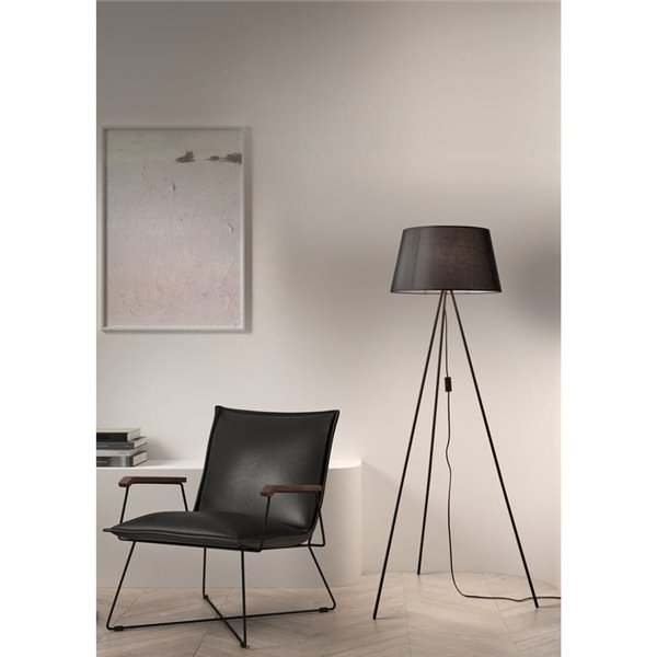 Lámpara de Pie con 3 patas TRIPODE y pantalla Ivory, blanco o negro