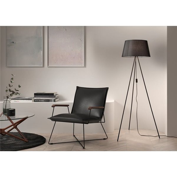 Lámpara de Pie con 3 patas TRIPODE y pantalla Ivory, blanco o negro
