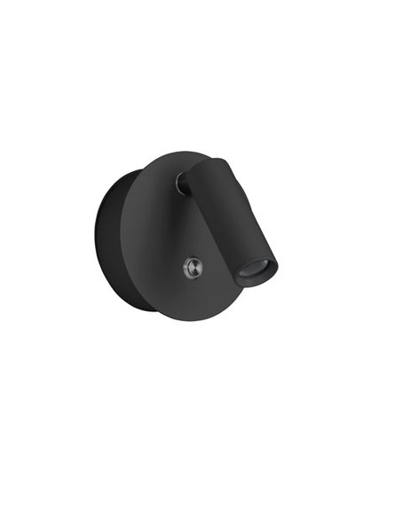 Applique LED portable FOCUS, 3W 3000K + USB + BAT, blanc ou noir