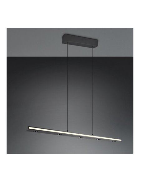 Lámpara colgante LED regulable GRAHAM función memoria y altura ajustable 10/4,5W 480Lm/920Lm IP20