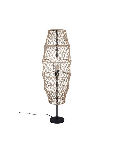 Lampadaire en corde naturelle HIVE ampoule excl. 1x E27 max. 60W IP20 avec interrupteur à pédale
