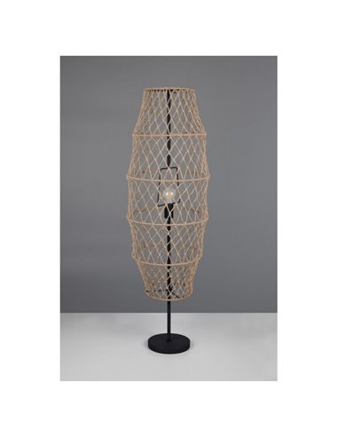 Lâmpada de chão de corda natural HIVE, excl. 1x E27 máx. 60W IP20 com pedal