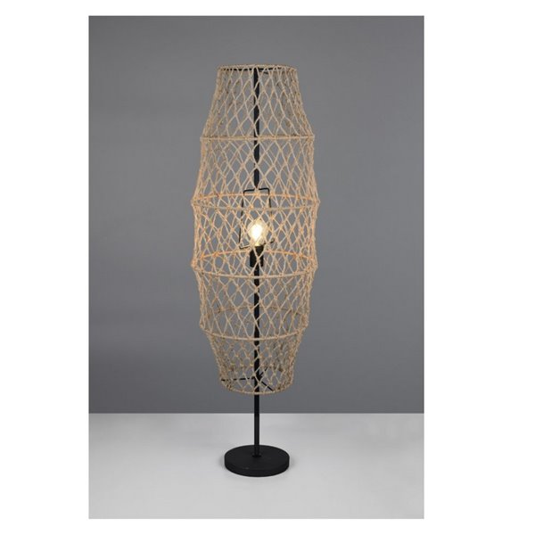 Lampadaire en corde naturelle HIVE ampoule excl. 1x E27 max. 60W IP20 avec interrupteur à pédale