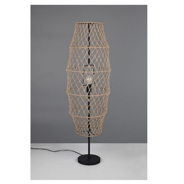 Lámpara de pie de cuerda natural HIVE bombilla excl. 1x E27 max. 60W IP20 con interruptor de pedal