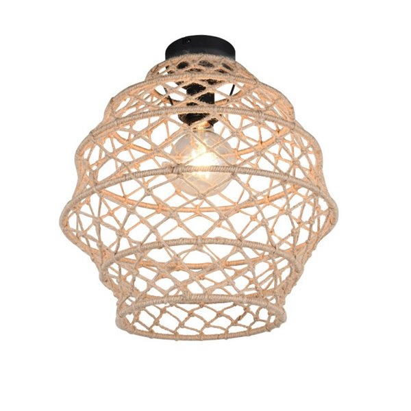 Plafonnier HIVE corde naturelle ampoule excl. 1x E27 max. 10 W IP20