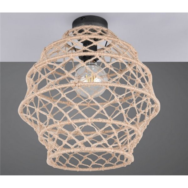 Plafón de techo HIVE cuerda natural bombilla excl. 1x E27 max. 10W IP20