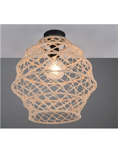 Plafonnier HIVE corde naturelle ampoule excl. 1x E27 max. 10 W IP20 2