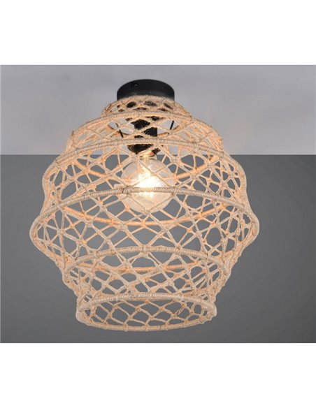 Luminária de teto HIVE, lâmpada de corda natural, excl. 1x E27 máx. 10 W IP20