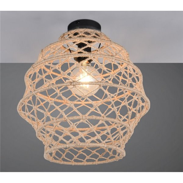 Plafón de techo HIVE cuerda natural bombilla excl. 1x E27 max. 10W IP20