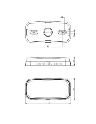 Veilleuse LED 2 fonctions FT-075 LED de Fristom en 3 couleurs Blanc, Rouge et Orange | leonleds